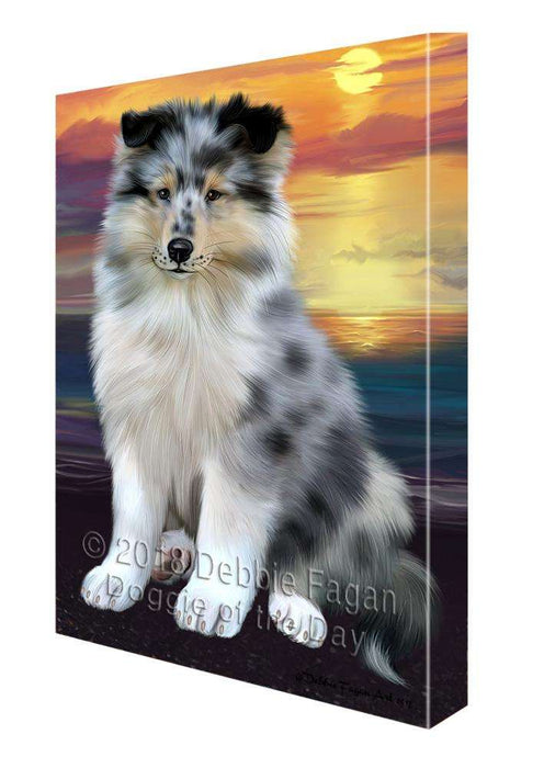 Rough Collie Dog Canvas Print Wall Art Décor CVS110627