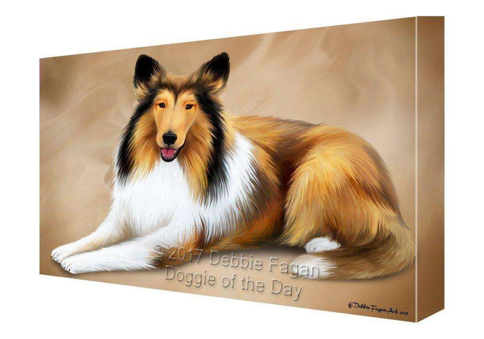 Rough Collie Dog Canvas Wall Art CV005