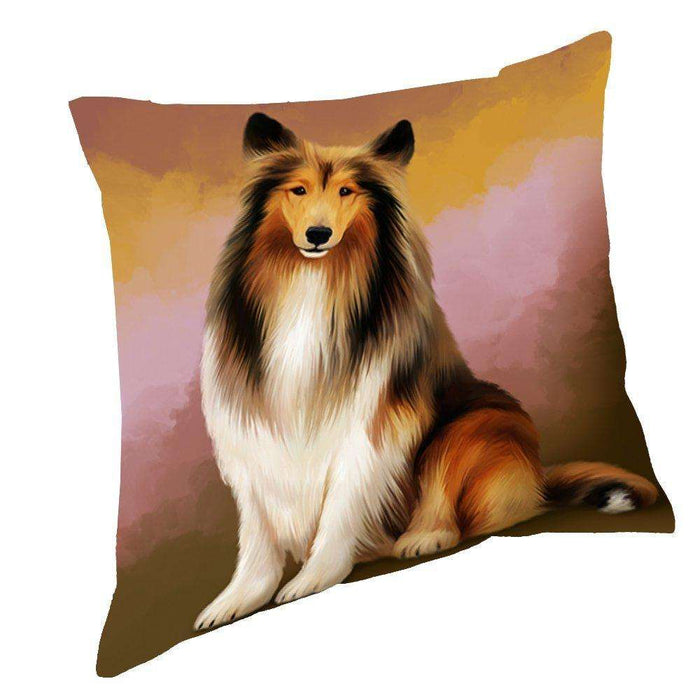 Rough Collie Dog Pillow PIL48348