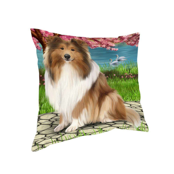 Rough Collie Dog Pillow PIL75652
