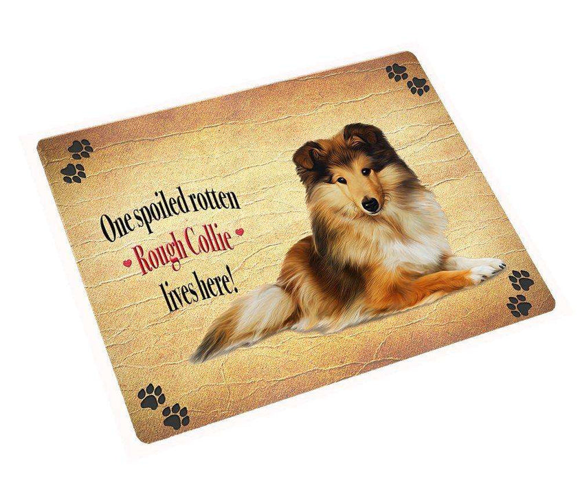 Rough Collie Spoiled Rotten Dog Magnet (11.5" x 17.6")