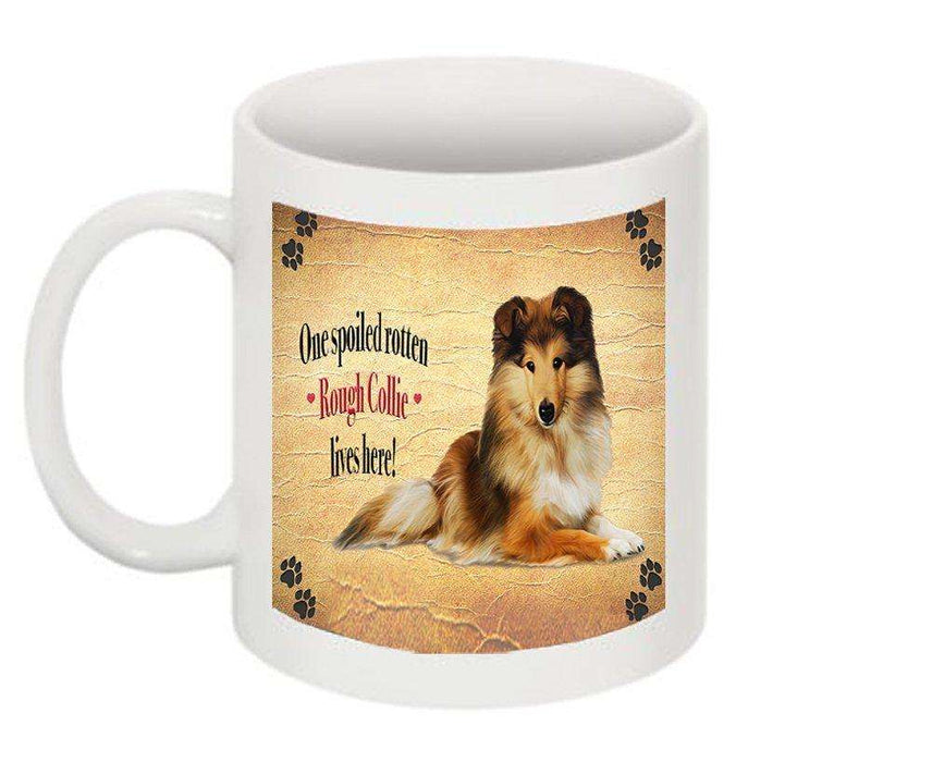 Rough Collie Spoiled Rotten Dog Mug