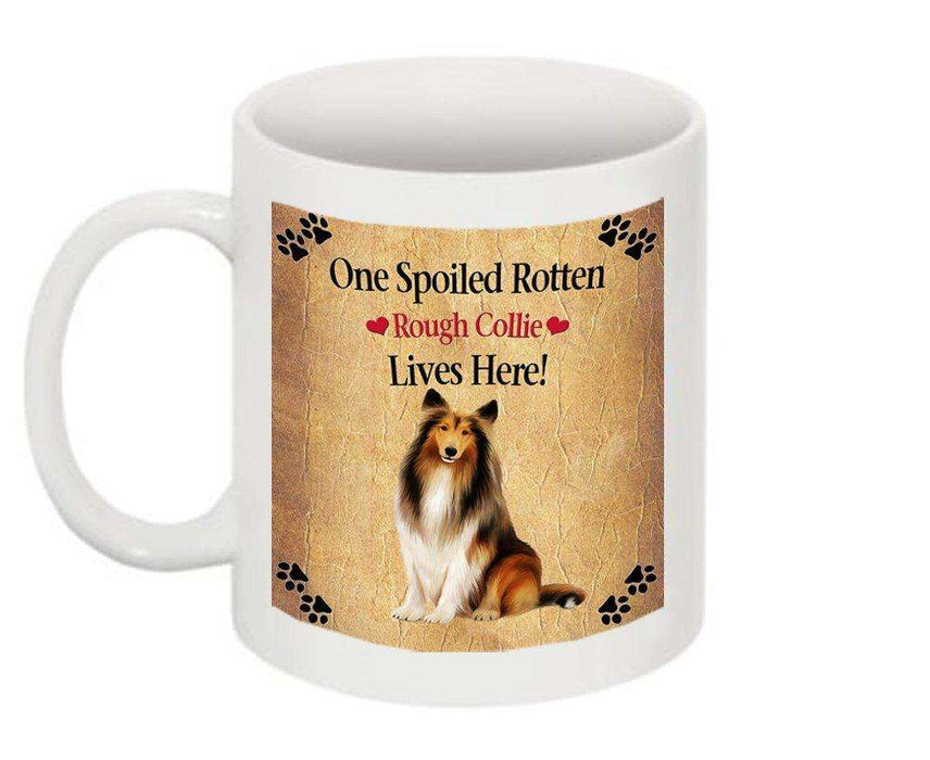Rough Collie Spoiled Rotten Dog Mug