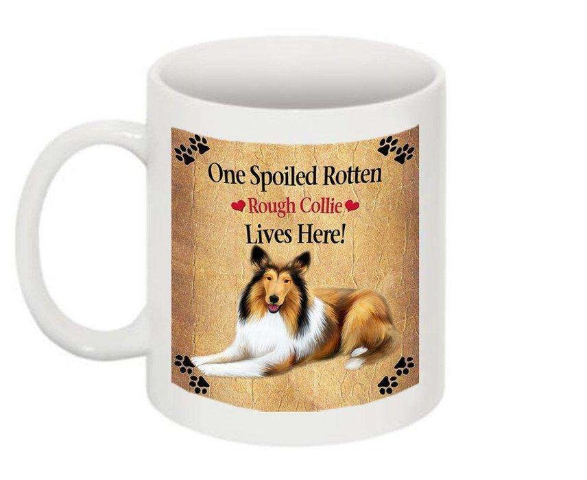 Rough Collie Spoiled Rotten Dog Mug