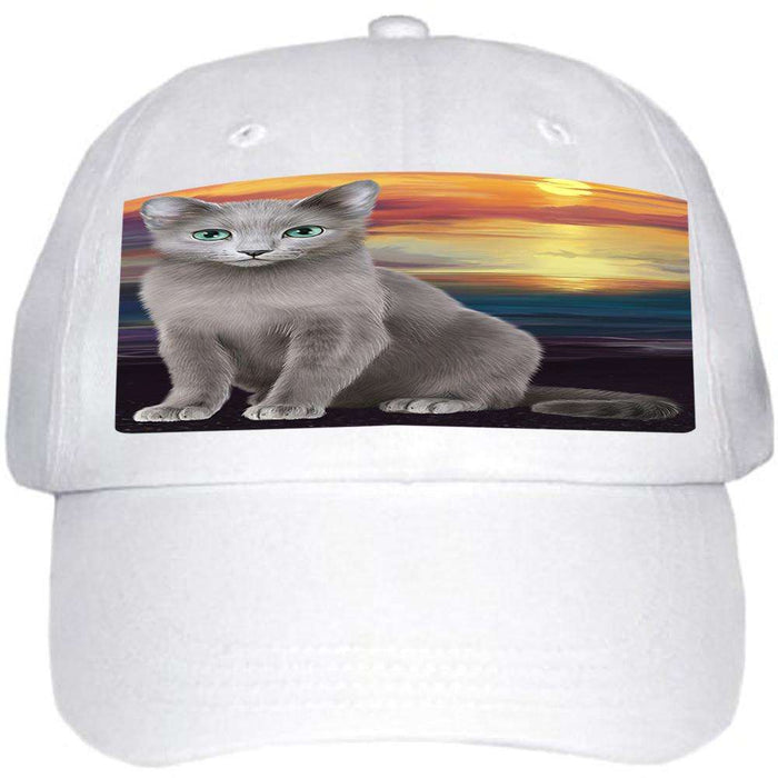 Russian Blue Cat Ball Hat Cap HAT59028