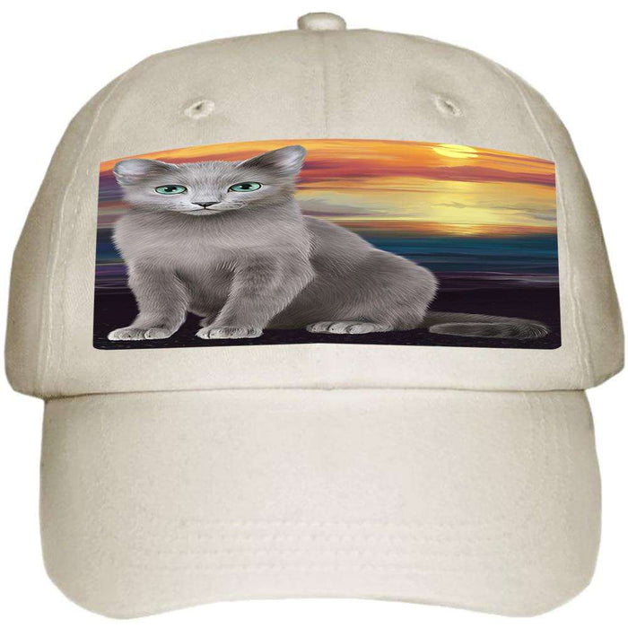 Russian Blue Cat Ball Hat Cap HAT59028