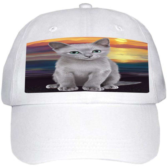 Russian Blue Cat Ball Hat Cap HAT59031