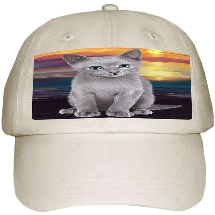 Russian Blue Cat Ball Hat Cap HAT59031