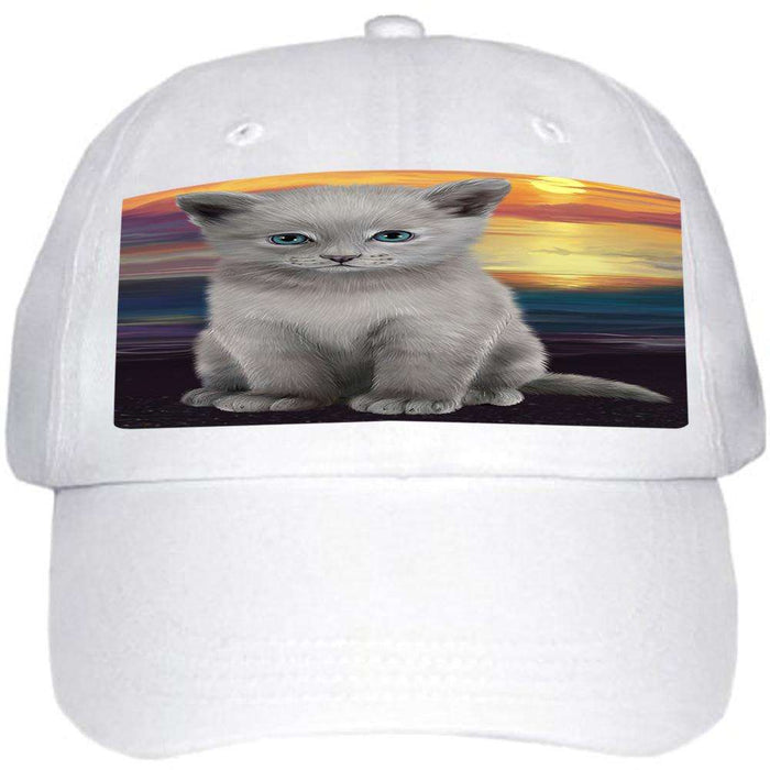 Russian Blue Cat Ball Hat Cap HAT59034