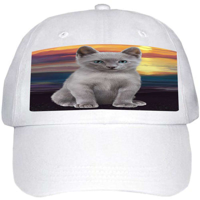 Russian Blue Cat Ball Hat Cap HAT59037