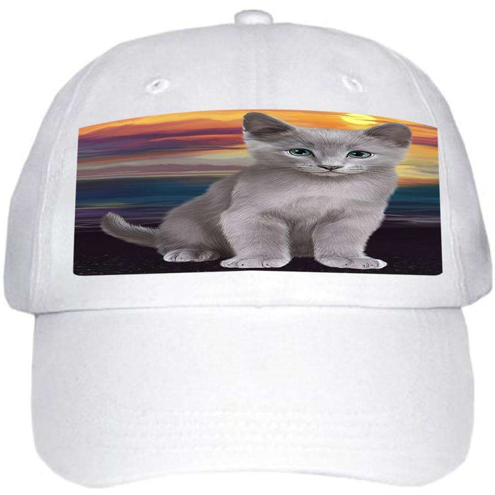 Russian Blue Cat Ball Hat Cap HAT59040