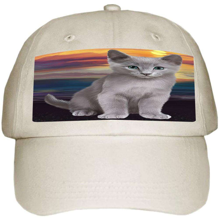 Russian Blue Cat Ball Hat Cap HAT59040