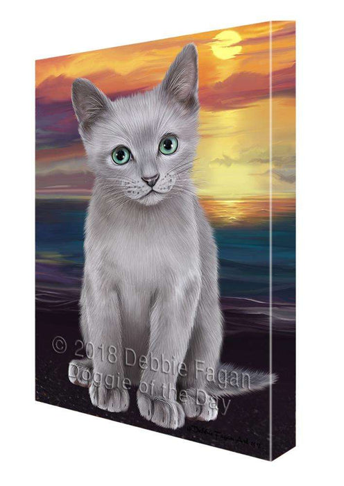Russian Blue Cat Canvas Print Wall Art Décor CVS83159