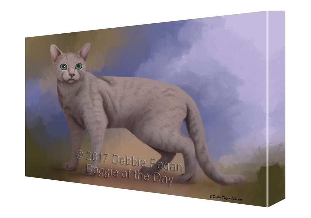 Russian Blue Cat Canvas Wall Art D091
