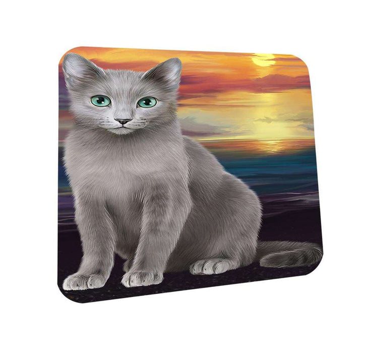 Russian Blue Cat Coasters Set of 4 CST51724