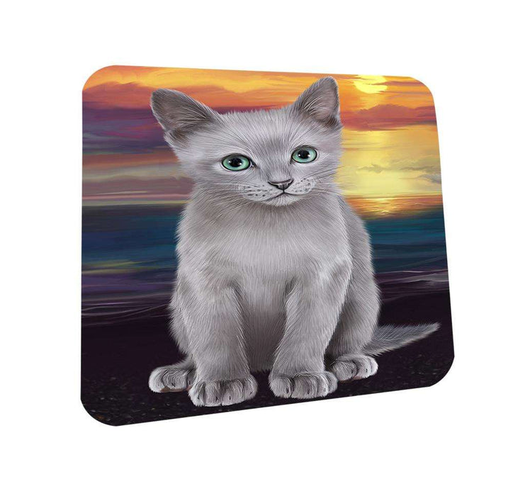 Russian Blue Cat Coasters Set of 4 CST51725