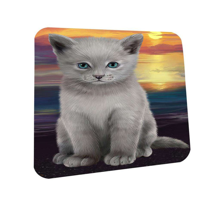 Russian Blue Cat Coasters Set of 4 CST51726