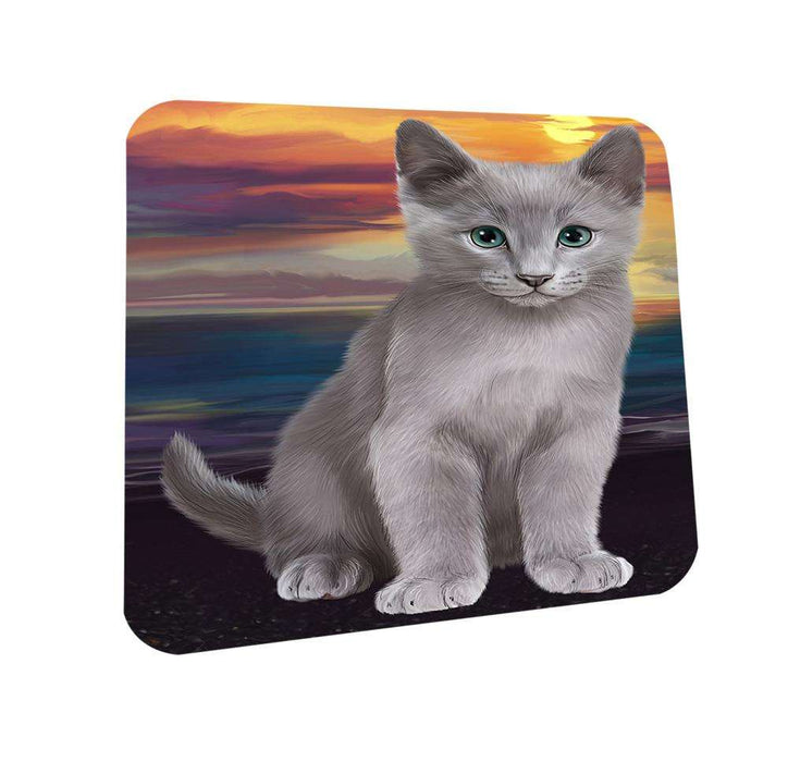 Russian Blue Cat Coasters Set of 4 CST51728