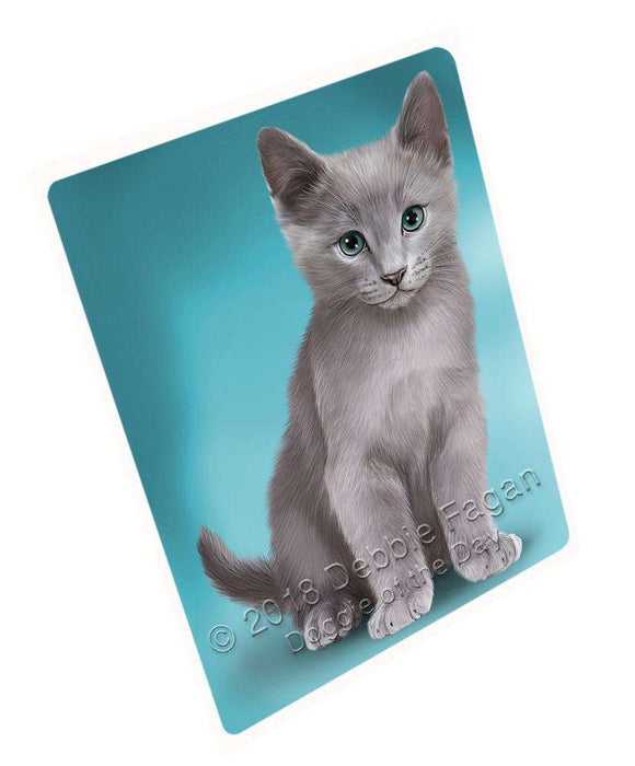 Russian Blue Cat Large Refrigerator / Dishwasher Magnet RMAG71118