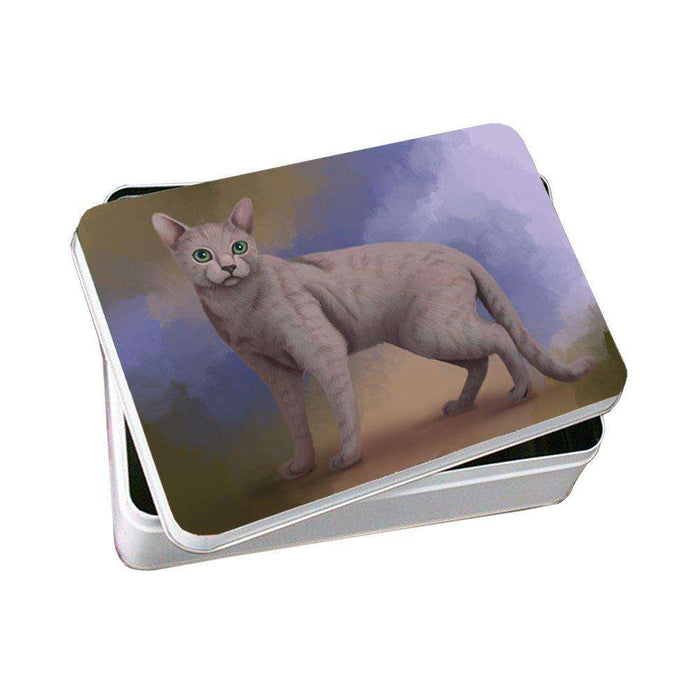 Russian Blue Cat Photo Storage Tin PITN48090