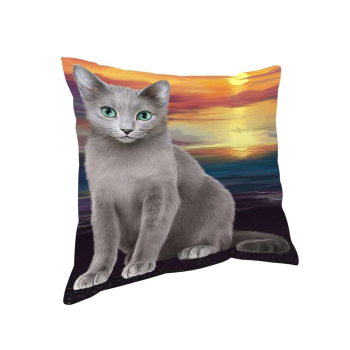Russian Blue Cat Pillow PIL63424
