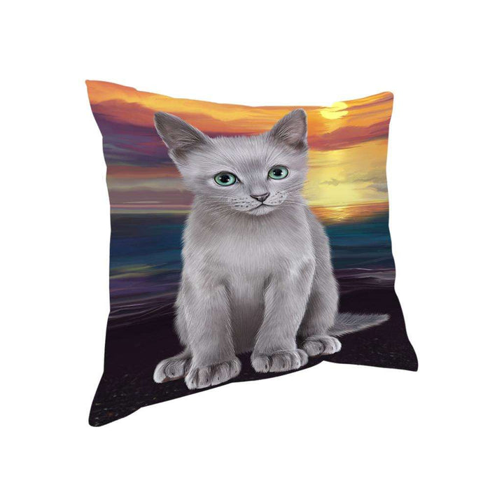 Russian Blue Cat Pillow PIL63428
