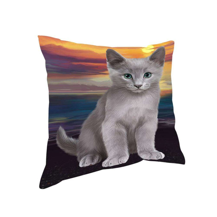 Russian Blue Cat Pillow PIL63440