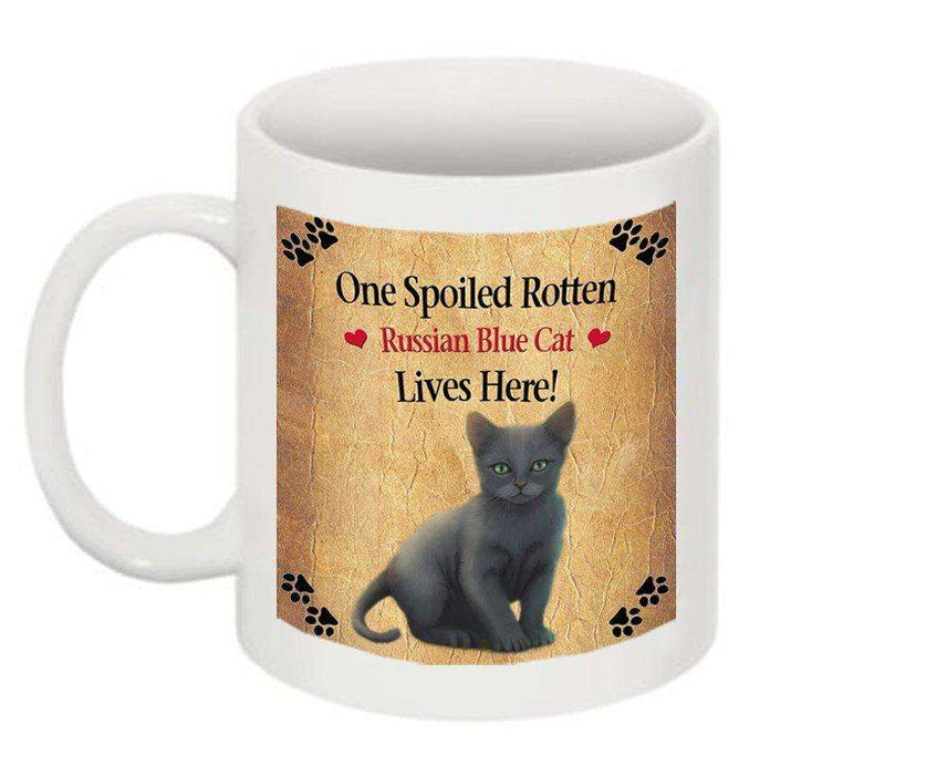 Russian Blue Spoiled Rotten Cat Mug