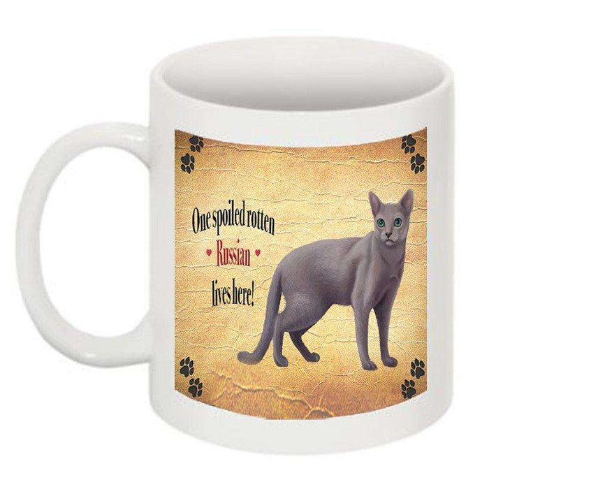 Russian Blue Spoiled Rotten Cat Mug