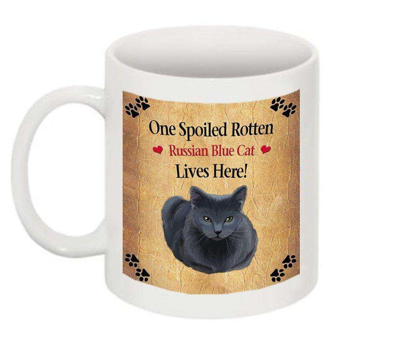 Russian Blue Spoiled Rotten Cat Mug