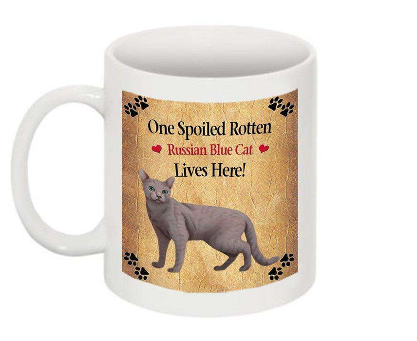 Russian Blue Spoiled Rotten Cat Mug