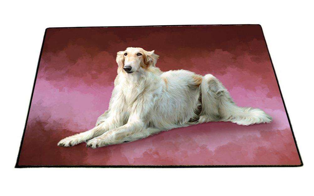 Russian Borzoi Greyhound Dog Floormat FLMS48084