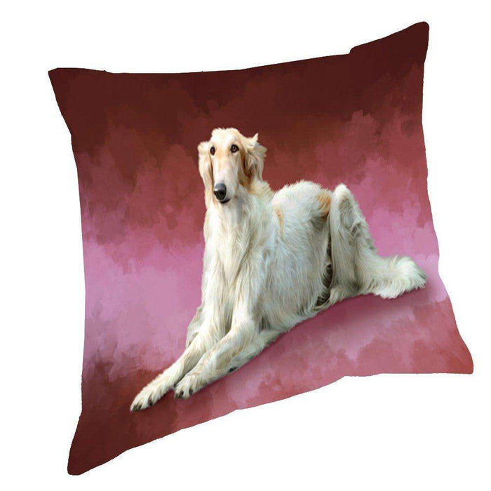 Russian Borzoi Greyhound Dog Pillow PIL48364