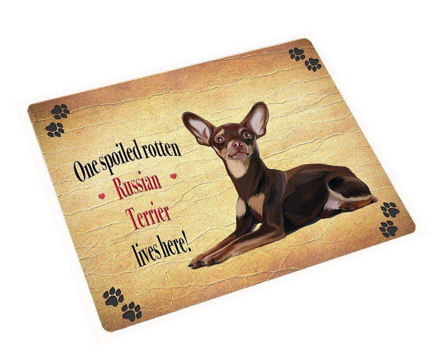 Russian Red Terrier Spoiled Rotten Dog Large Refrigerator / Dishwasher Magnet 11.5" x 17.6"