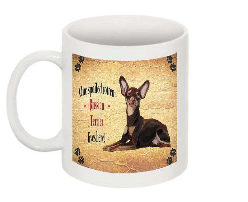 Russian Red Terrier Spoiled Rotten Dog Mug