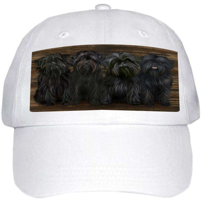 Rustic 4 Affenpinschers Dog Ball Hat Cap HAT52443