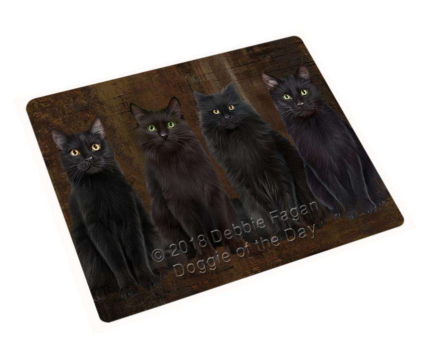 Rustic 4 Black Cats Blanket BLNKT106545