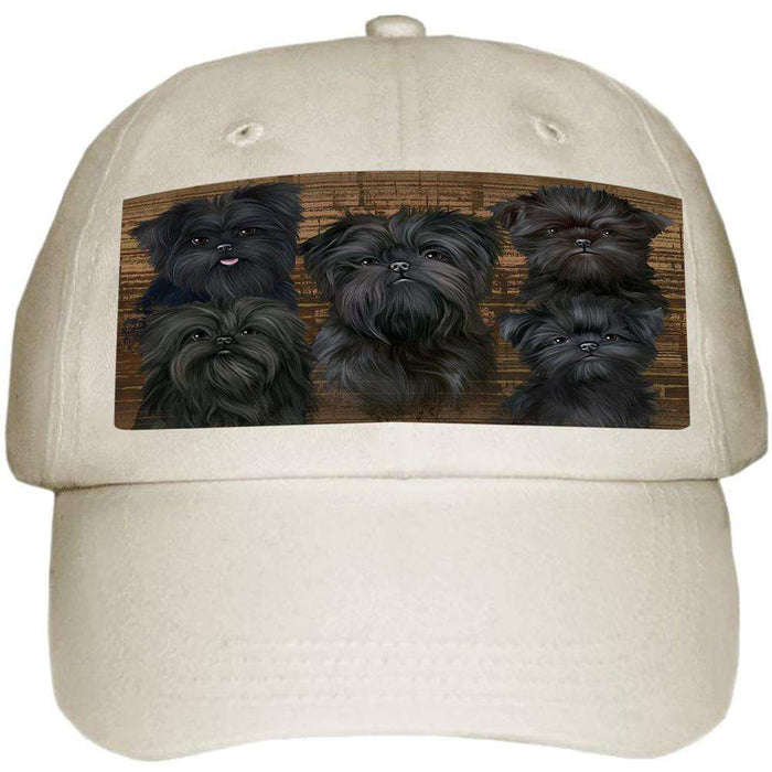 Rustic 5 Affenpinschers Dog Ball Hat Cap HAT54606