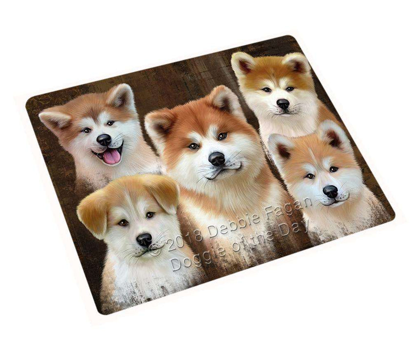 Rustic 5 Akita Dog Blanket BLNKT104448