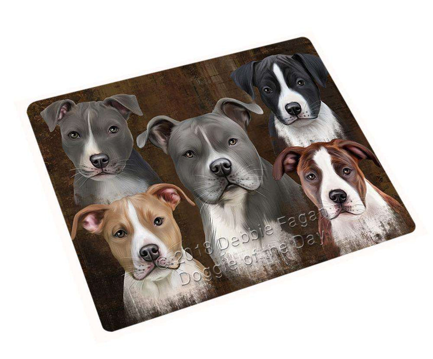 Rustic 5 American Staffordshire Terrier Dog Large Refrigerator / Dishwasher Magnet RMAG85626