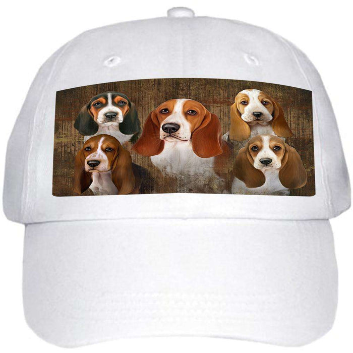 Rustic 5 Basset Hounds Dog Ball Hat Cap HAT52071