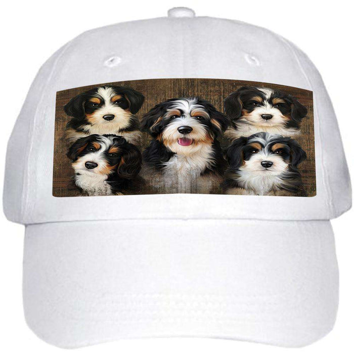 Rustic 5 Bernedoodles Dog Ball Hat Cap HAT52080