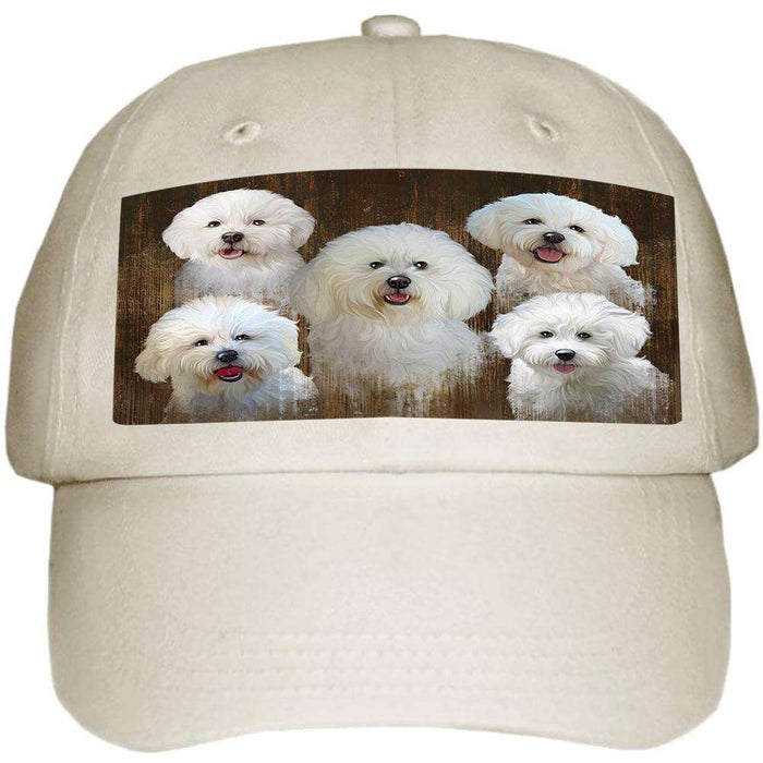 Rustic 5 Bichon Frises Dog Ball Hat Cap HAT52083