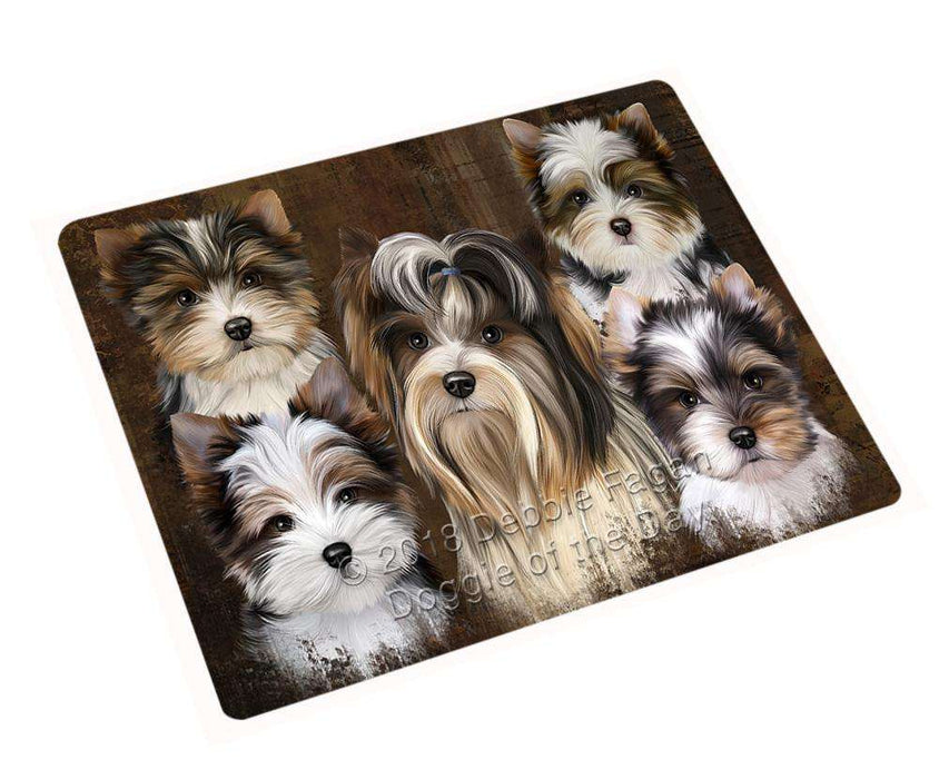 Rustic 5 Biewer Terrier Dog Blanket BLNKT104484