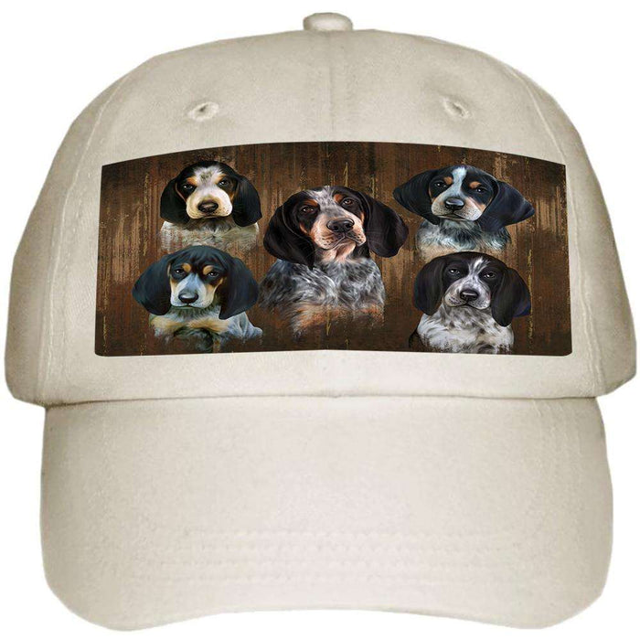 Rustic 5 Bluetick Coonhounds Dog Ball Hat Cap HAT52086