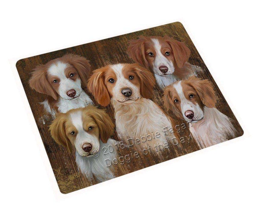 Rustic 5 Brittany Spaniels Dog Large Refrigerator / Dishwasher Magnet RMAG57024