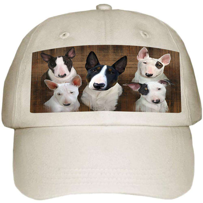 Rustic 5 Bull Terriers Dog Ball Hat Cap HAT52092