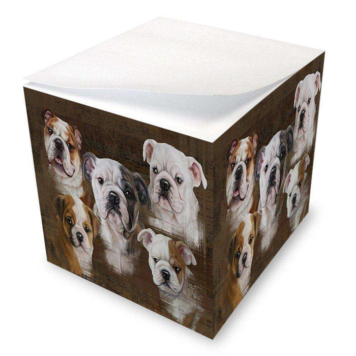 Rustic 5 Bulldogs Note Cube NOC48191