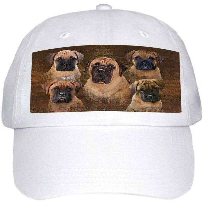 Rustic 5 Bullmastiffs Dog Ball Hat Cap HAT52095