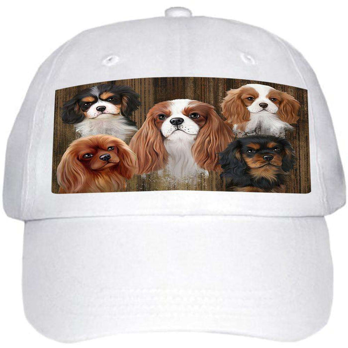 Rustic 5 Cavalier King Charles Spaniels Dog Ball Hat Cap HAT52098